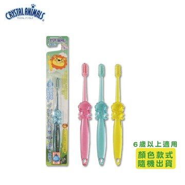 川西牙刷 水晶動物離子牙刷(先細毛)/CA-7(6~才) 日本製