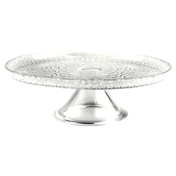 EXCELSA 浪漫風情玻璃蛋糕架，直徑21cm，高7cm，架面內徑19cm  1個