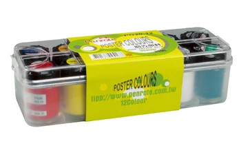 筆樂12色廣告顏料