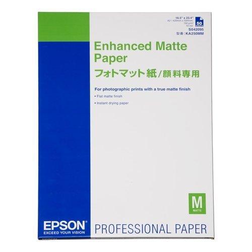 EPSON フォトマット紙 顔料専用 A2 50枚 KA250MM