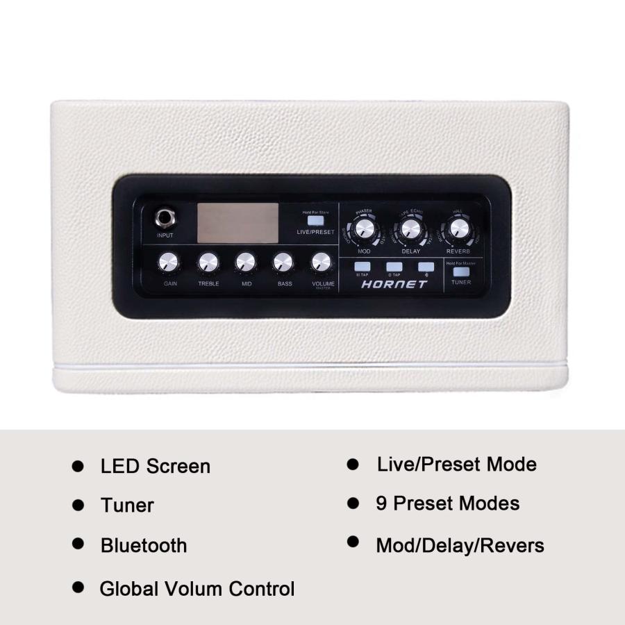 MOOER Guitar Amplifier Combo 15W, Practice Electric Guitar Amp with Digital Amp Models, 6.5