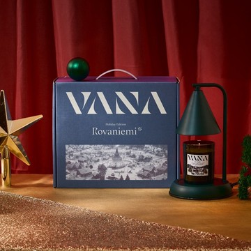 聖誕村幾何款香氛暖燈禮盒-森林綠 2款任選 享保固 可定時