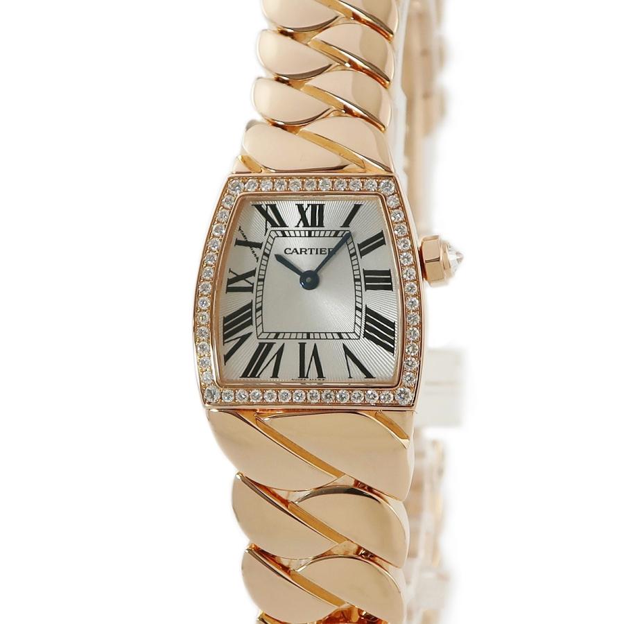 カルティエ Cartier ラドーニャ SM WE600601 K18PG無垢 純正ダイヤ 台形 レディース 腕時計 クオーツ シルバー 中古 |  LINEショッピング