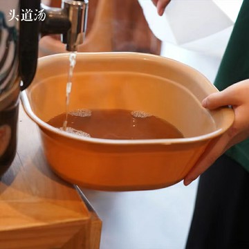 洗頭盆 洗髮盆 沖頭盆 頭療湯藥盆頭道湯洗頭盆頭療簡約美容院頭療館洗頭洗臉盆耐用方形『ZW3041』