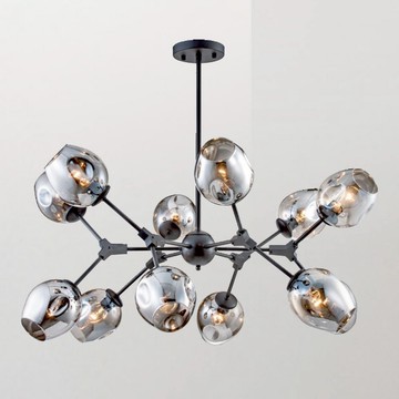 E27工業風半吸頂十二燈 B102-81-22594