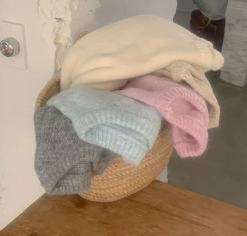 【missy shop】曖昧情詩圓領針織毛衣-74783