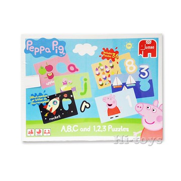 **可超取**粉紅豬小妹 /佩佩豬 數字英文教育拼圖 紙牌