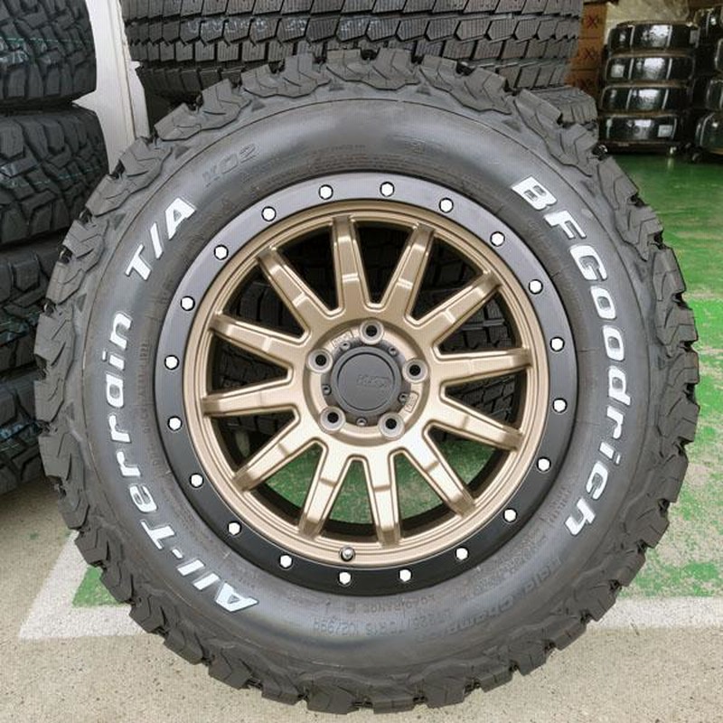 RAV4 BFグッドリッチ T/A KO2 225/70R16 16インチ 新品 タイヤホイール 4本セット BFGoodrich オールテレーン HLK ロックフォース