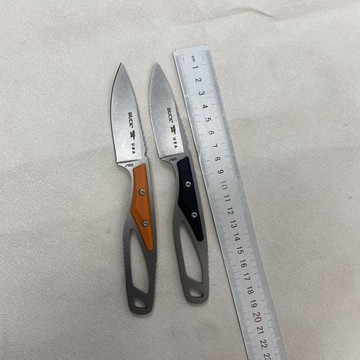 【原野】巴克便攜水果刀不鏽鋼戶外削皮刀家用迷你多功能小刀帶鞘進口外貿