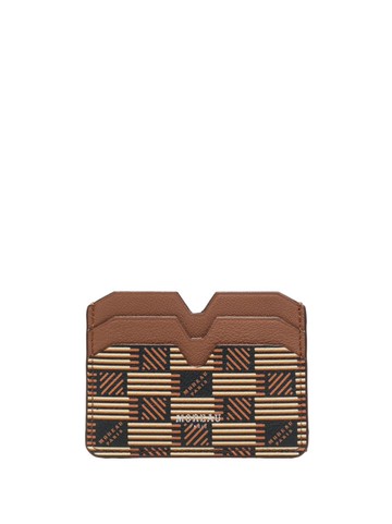 Moreau - monogram-pattern leather wallet - women - Calf Leather - One Size - Brown