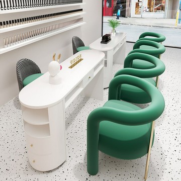 ??快速出貨 日式烤漆美容院美甲桌椅套裝網紅單雙人美甲臺特價經濟型