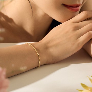 【新品】晨露簇擁 純銀手鍊 品牌設計款 植物系飾品