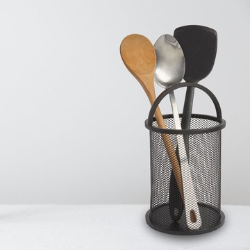 Umbra | Squire餐具收納筒(墨黑) | 碗筷收納筒 文具收納筒