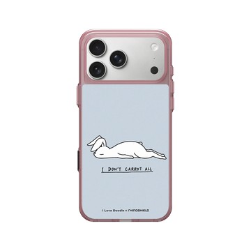 iPhone 17 Pro Max Clear (相機按鈕) 晶醺玫 - ilovedoodle (Lim Heng Swee) - Rabbit Don't Care 兔子