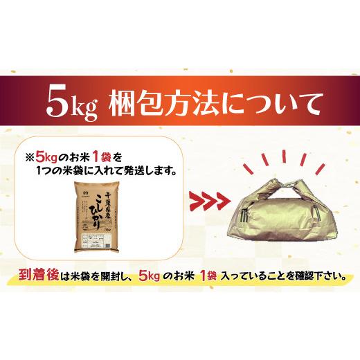 ふるさと納税 千葉県 大網白里市 令和5年産 2年連続特A評価!千葉県産コシヒカリ5kg（5kg×1袋） ふるさと納税 米 5kg 千葉県産 大網白里 コシヒカリ …