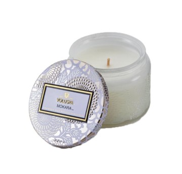 美國 VOLUSPA 香氛蠟燭-微笑蘭花 3.2oz 浮雕玻璃罐 居家香氛＊夏日微風＊