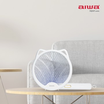 aiwa 愛華 貓形 usb 二合一捕蚊燈電蚊拍 aem-300