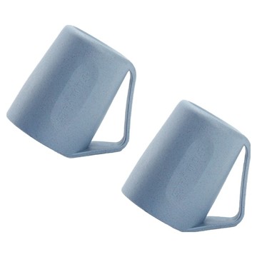 The Jaka 粉彩斜口漱口杯  藍色  2個