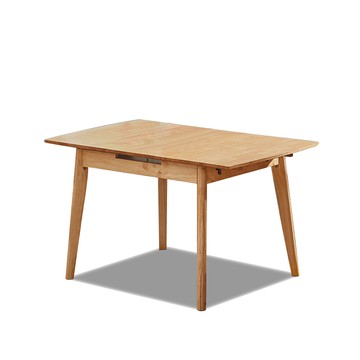 ASSARI-日美伸縮實木餐桌(寬100~130x深80x高75cm)