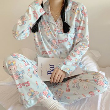 少女可愛美樂蒂三麗鷗睡衣女春秋長袖長褲薄款學生卡通家居服套裝