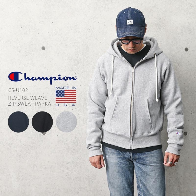 Champion チャンピオン C5-U102 MADE IN USA リバースウィーブ ジップ