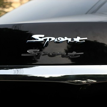 sport金屬立體車貼 3D車貼 汽車貼紙 車用貼紙 機車貼紙 英文車標 車用貼紙 車標貼紙【CW0298】普特汽車精品
