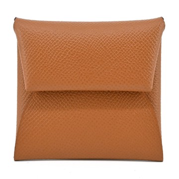 Hermes 愛馬仕 Bastia Epsom 雙色款方形釦式零錢包(AJ駝金/氣泡綠)_廠商直送