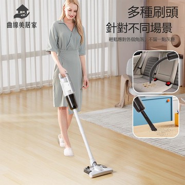 無線車載真空吸塵器 HEPA過濾5合1家用立式 手持吸塵器 帶壁掛充電qxm9111