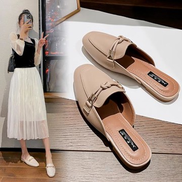 拖鞋女外穿2026年新款夏外穿孕婦平底春網紅 ins潮懶人包頭鞋子女