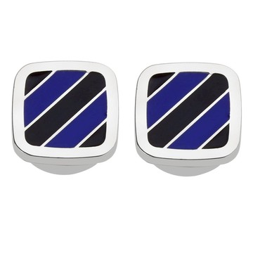 藍色系列琺瑯斜紋紐扣蓋