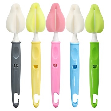 coco Lieto 可掛式奶嘴清潔刷  顏色隨機  5支