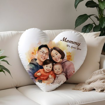 【客製愛心型抱枕】客製照片-心形抱枕