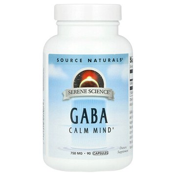 Source Naturals, Serene Science®，GABA，750 毫克，90 粒膠囊