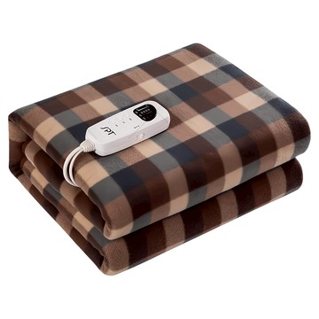 尚朋堂 微電腦雙人電熱毯  130 x 160cm  棕色