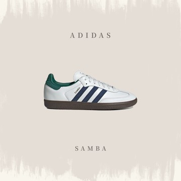 ADIDAS SAMBA OG 白藍綠 焦糖底 休閒鞋 男女 復古 IH4882