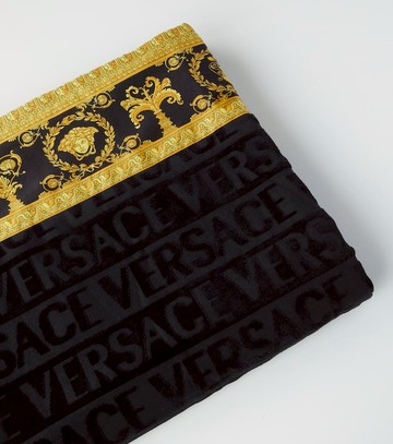 Versace Home I Love Baroque cotton terry beach towel