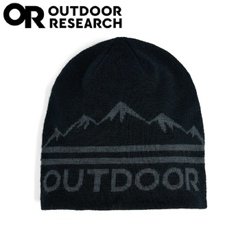【Outdoor Research 美國 LOGO 針織帽《黑/石墨灰》】322544/毛帽/雪帽/保暖針織帽