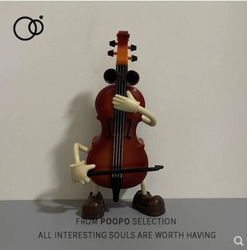 上發條拉大提琴的音樂盒機械手動治愈吉他八音盒擺件女生創意禮物