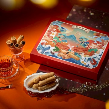 [指定區間出貨]新年春節禮盒🧧【青澤】金福饗宴 B款禮盒(附提袋)(含運)【墊腳石】醬心蛋捲 伴手禮