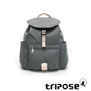 tripose MEMENTO微皺尼龍輕量後背包 優雅灰 (小)