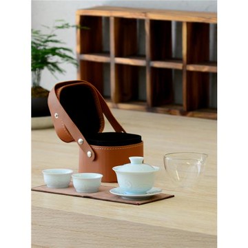 女士旅游便攜式功夫茶具一人二杯旅行茶具收納包超便攜旅行茶具