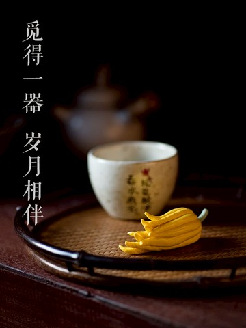 功夫道佛手瓜香插擺件茶寵禪意線香供佛禮佛清供茶席陶瓷仿真佛手