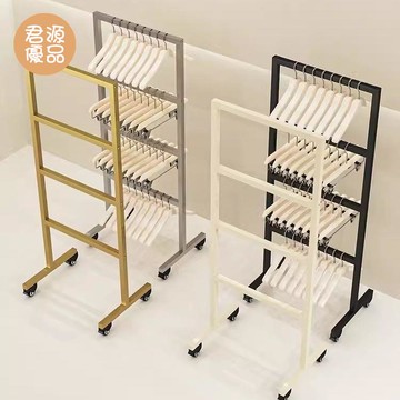 內衣收納架 服裝店收納架 展示架 貨架 服裝店收納架不銹鋼男女裝店多層衣架收納神器可移動整理陽臺衣架