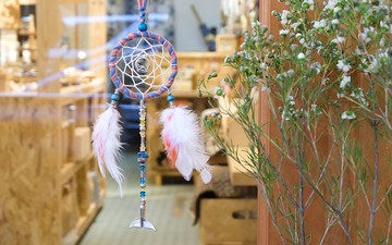 捕夢網掛飾 -  藍磷灰石 / 碧璽 / 美人魚吊飾