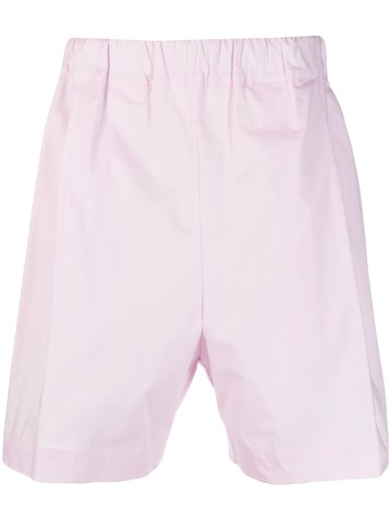 Laneus - logo-embroidered cotton shorts - men - Spandex/Elastane/Cotton - 46 - Pink