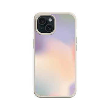 iPhone 15 SolidX 貝殼灰 - 石紋與渲染 / Marble & Dreamy Gradient - 輕舞光暈
