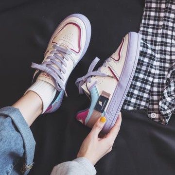 小眾小白鞋女款2025新款秋季運動百搭爆款ins潮鞋球鞋休閑板鞋子