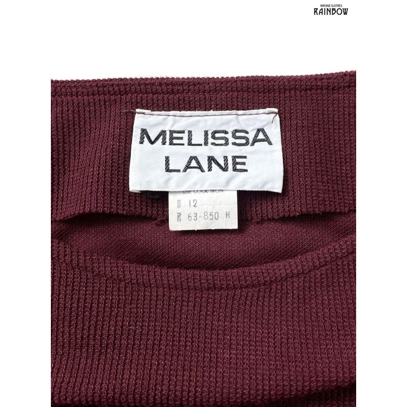 ヴィンテージ アメリカ 古着 MELISSA LANE チェック柄 無地 ウール