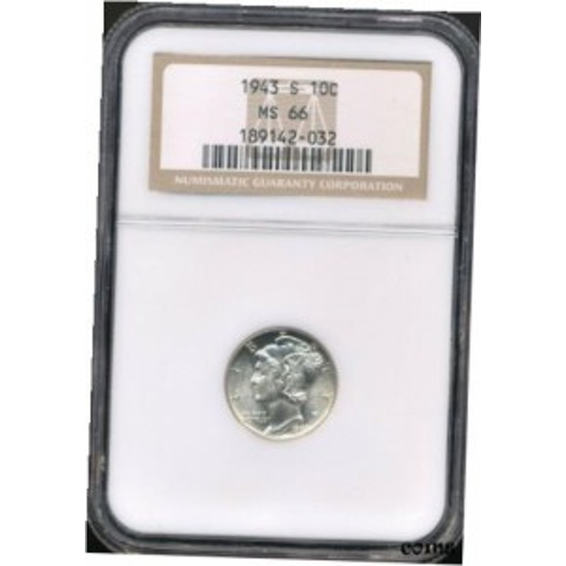 品質保証書付】 アンティークコイン NGC PCGS 1943-S Mercury Dime NGC