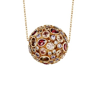 SOIRÉE BY N.Y. 蒔華芮︱Jaipur彩鑽星球項鍊(共2色)